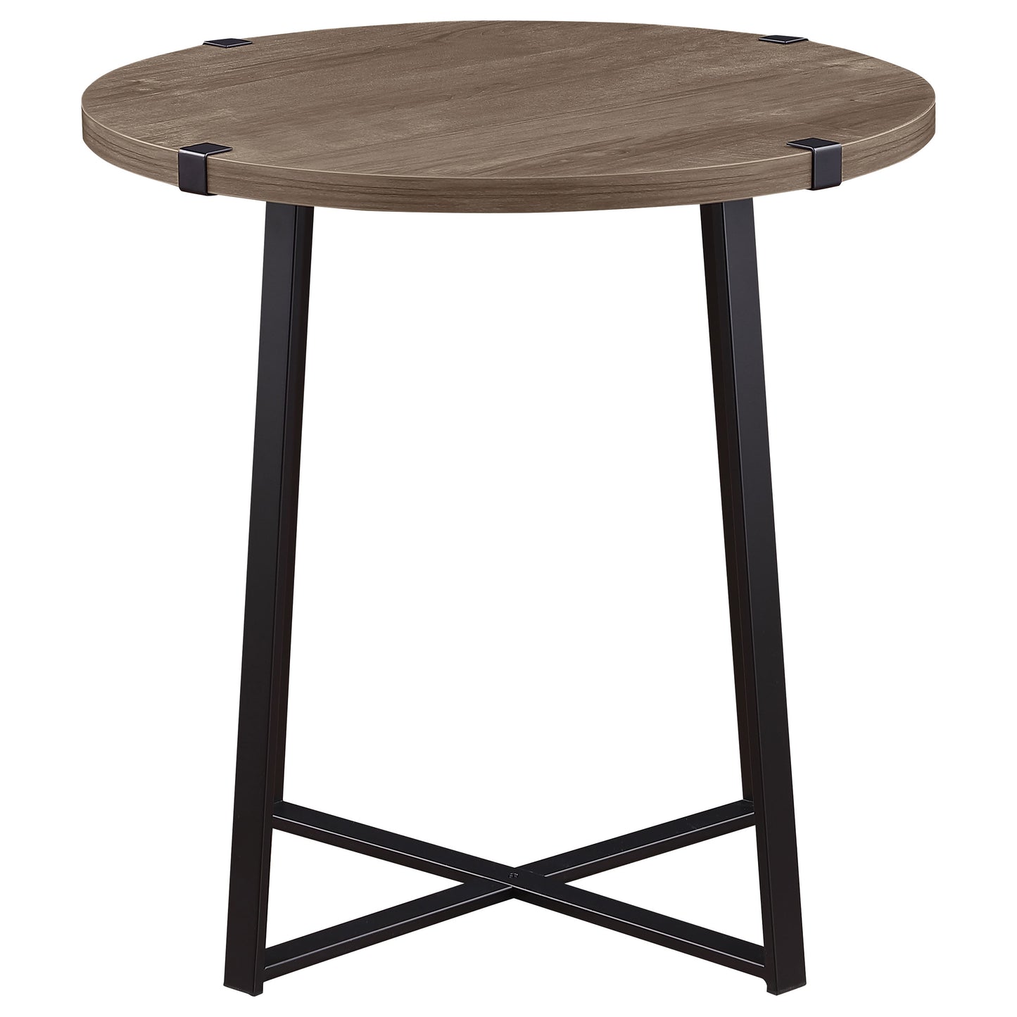 Marcus 3-piece Round Coffee and End Table Set Light Brown