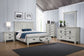 Franco Wood Queen Storage Panel Bed Distressed White