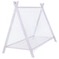 Fultonville Metal Twin Tent Bed with 7-inch Mattress Pink