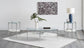 Cadee 3-piece Oval Coffee and End Table Set Chrome