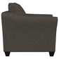 Salizar Upholstered Flared Arm Accent Chair Charcoal Grey