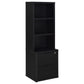 Westpark 3-piece Full Bedroom Set Bookcase Headboard Black