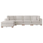 Lakeview 5-piece Upholstered Modular Sectional Sofa Ivory