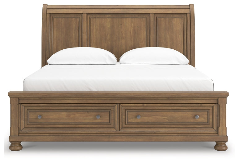 Feddinger California King Storage Sleigh Bed