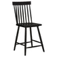 Andrews Windsor Counter Height Dining Side Chair Black (Set of 2)