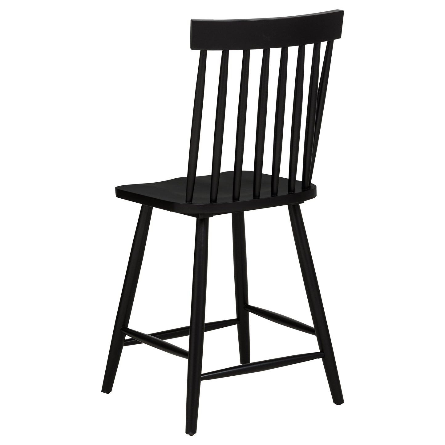 Andrews Windsor Counter Height Dining Side Chair Black (Set of 2)