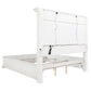 McKinney Queen LED Light Panel Bed Vintage White