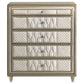 Lorient 5-drawer LED Chest of Drawers Ivory and Camel