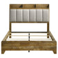 Henderson 57-inch Queen Bookcase Panel Bed Medium Oak