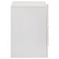 Ines 2-drawer Nightstand Bedside Table White High Gloss