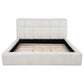 Nollet 48-inch Upholstered California King Platform Bed Cream