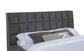 Dreux Upholstered Queen Panel Platform Bed Grey