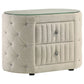 Sonya 4-piece Upholstered Queen Bedroom Set Ivory