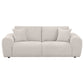 Burnett Chenille Upholstered Wide Arm Sofa Ivory