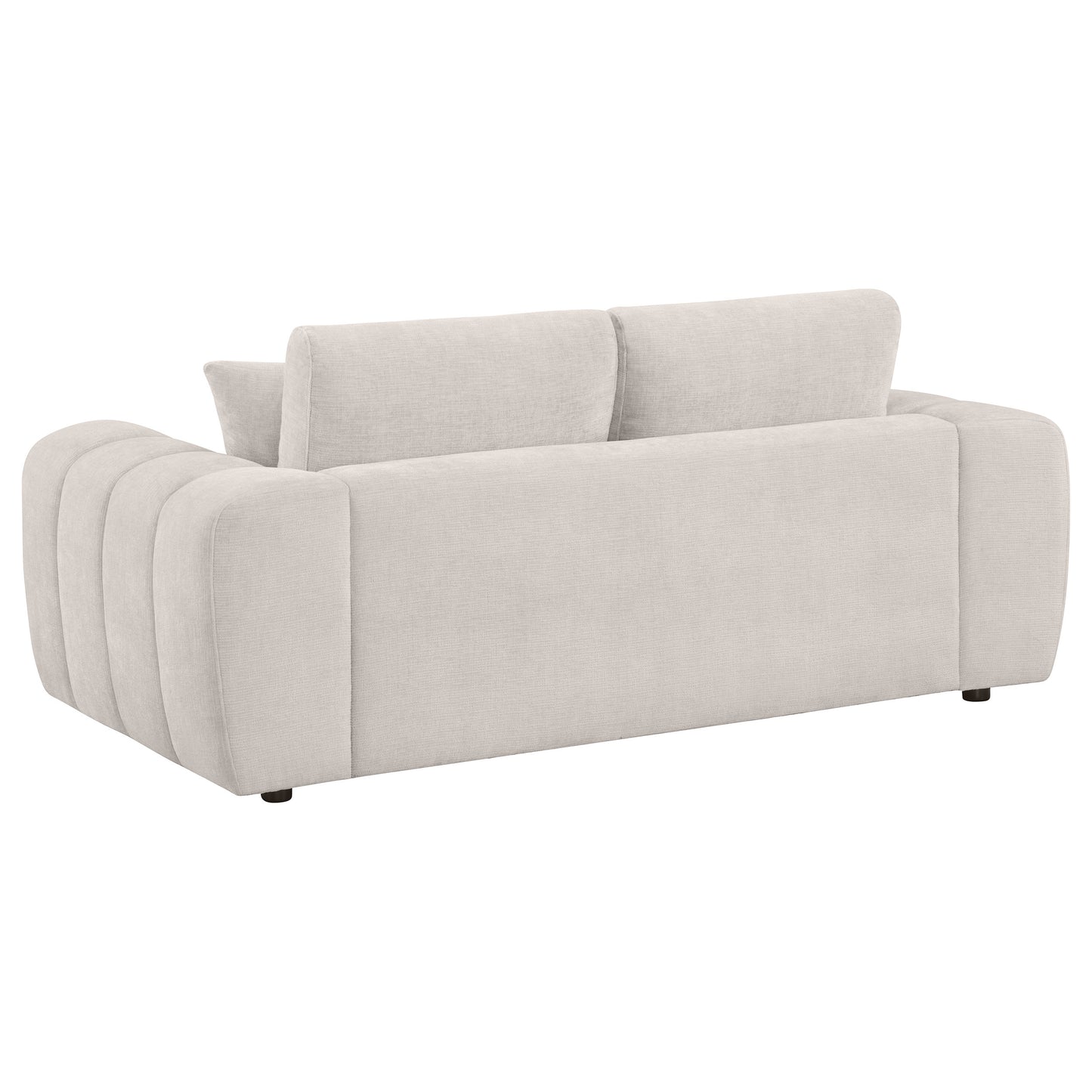 Burnett 3-piece Chenille Upholstered Sofa Set Ivory