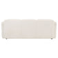Dorset Fabric Upholstered Round Track Arm Sofa White