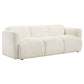 Dorset 2-piece Upholstered Round Track Arm Sofa Set White
