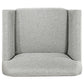 Vaughn Fabric Upholstered Flared Arm Accent Chair Grey