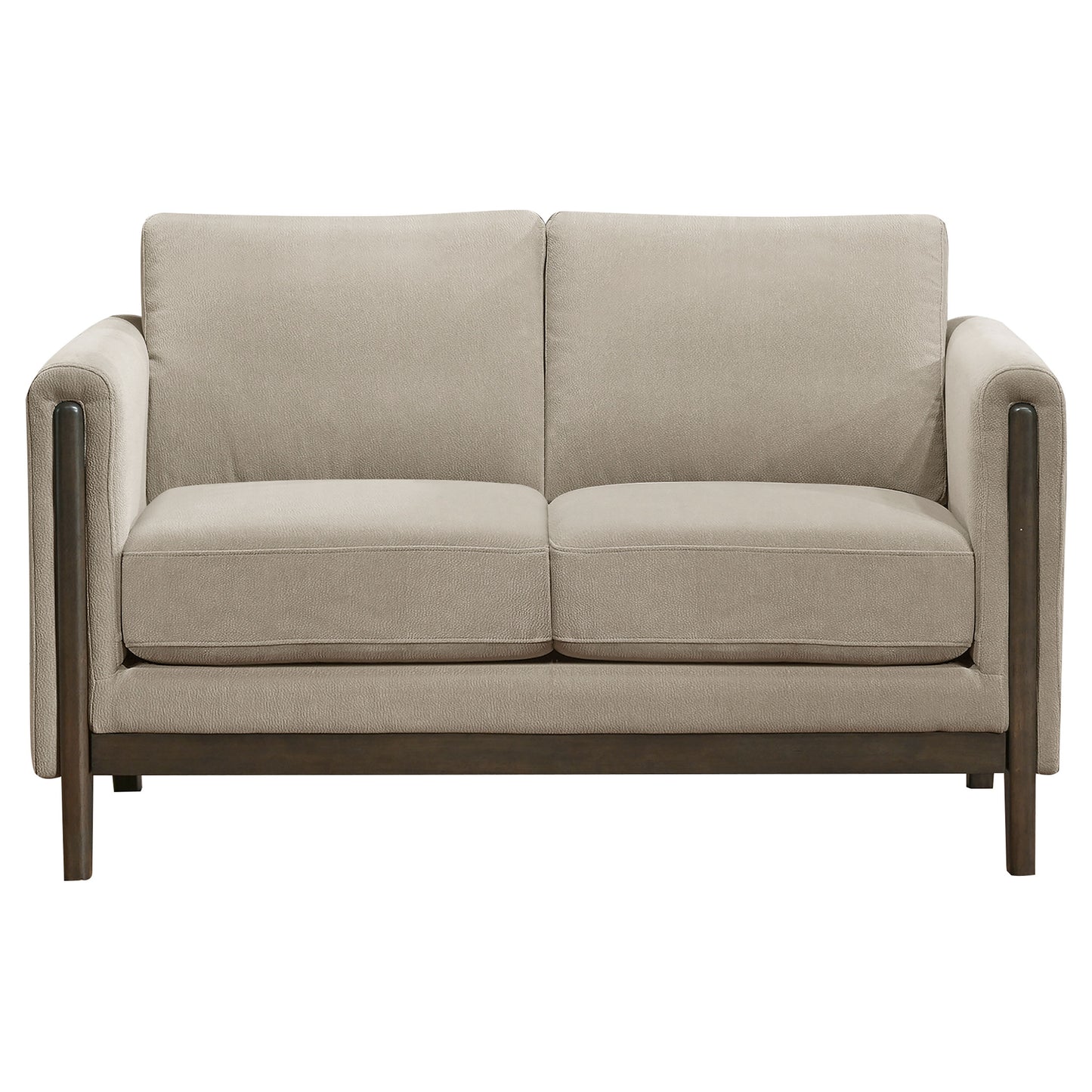 Islington 2-piece Upholstered Panel Arm Sofa Set Taupe