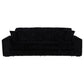 Jacana Corduroy Upholstered Dual Power Chaise Sofa Black