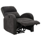 Grant Fabric Upholstered Power Recliner Chair Charcoal Grey