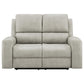 Brickston Triple Power Reclining Loveseat Grey