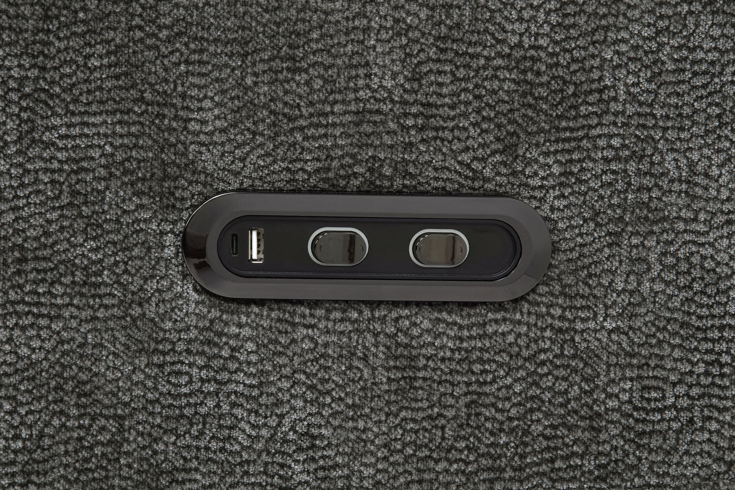 Kennett 3-piece Chenille Power Reclining Sofa Set Dark Grey