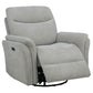 Adler Upholstered Power Swivel Glider Recliner Ivory