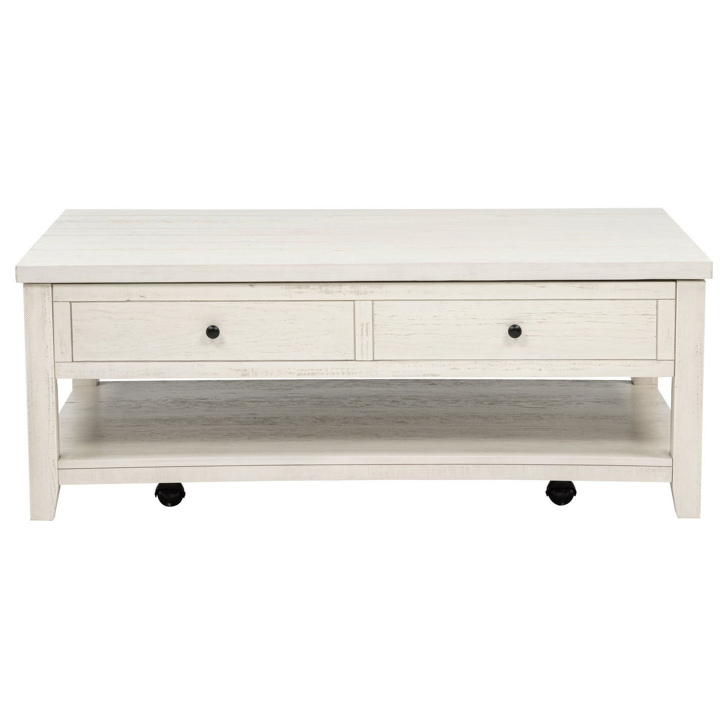 Payne 48-inch Mobile Lift Top Coffee Table Distressed White