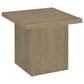Devar 2-piece Square Cocktail Coffee End Table Set Latte