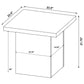 Devar 2-piece Square Cocktail Coffee End Table Set Latte