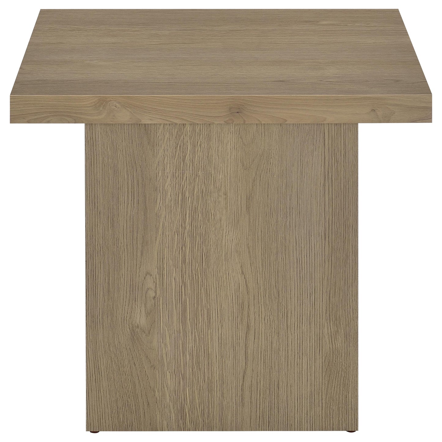 Devar 2-piece Square Cocktail Coffee End Table Set Latte