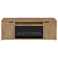 Fuller 60-inch 2-door TV Stand Fireplace Media Console Mango