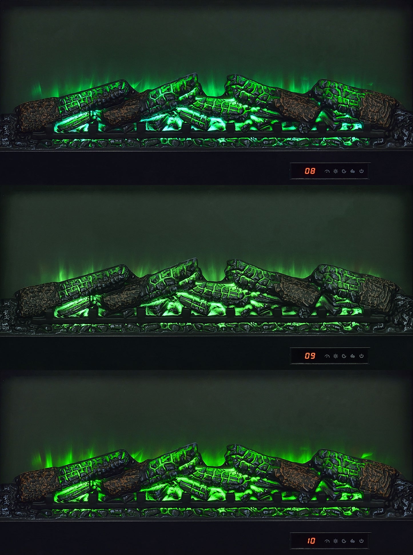 Fuller 60-inch 2-door TV Stand Fireplace Media Console Mango