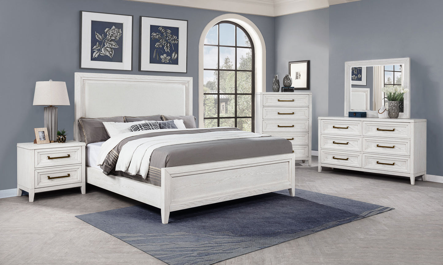 Marielle 5-drawer Bedroom Chest Distressed White