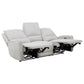 Sylmar Chenille Upholstered Power Reclining Sofa Dove Grey