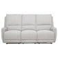 Sylmar Chenille Upholstered Power Reclining Sofa Dove Grey