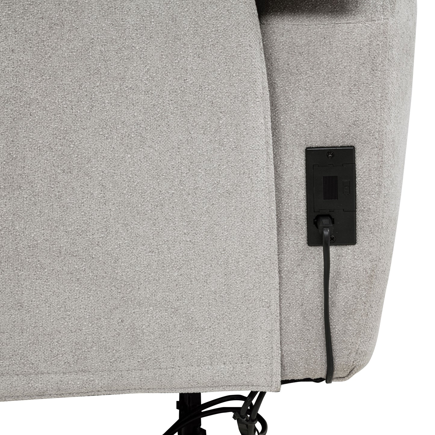 Sylmar 2-piece Chenille Power Reclining Sofa Set Dove Grey