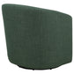 Mossbrook Fabric Upholstered Swivel Accent Chair Green