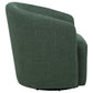 Mossbrook Fabric Upholstered Swivel Accent Chair Green