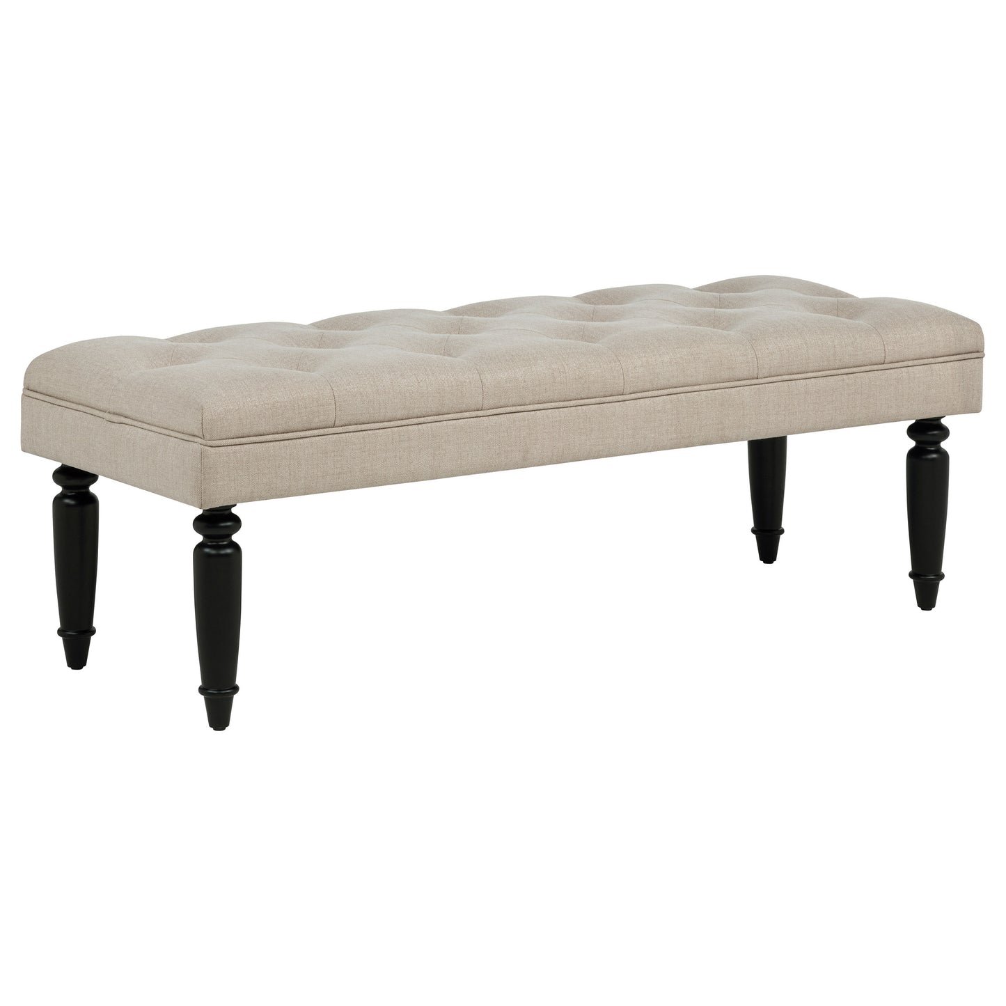 Marsha 52-inch Upholstered Entryway Accent Bench Latte