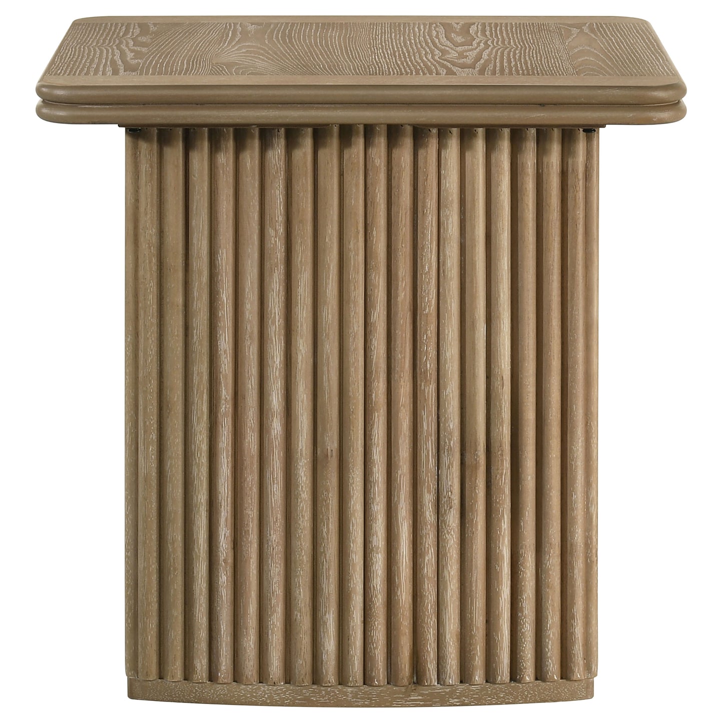 Adina 2-piece Wood Coffee Table Set Distressed Light Brown