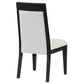 Brookmead Dining Side Chair Ivory and Black (Set of 2)
