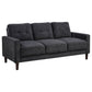 Bowen II Fabric Upholstered Track Arm Sofa Steel Grey