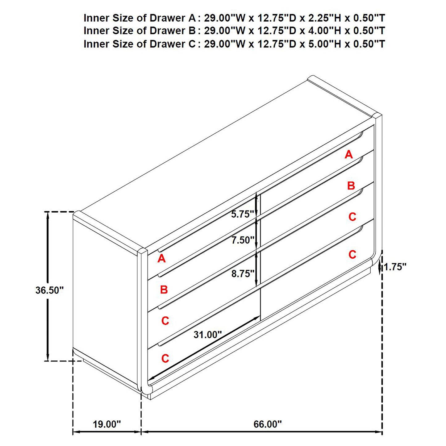 Leandro 4-piece Eastern King Bedroom Set Burnished Black
