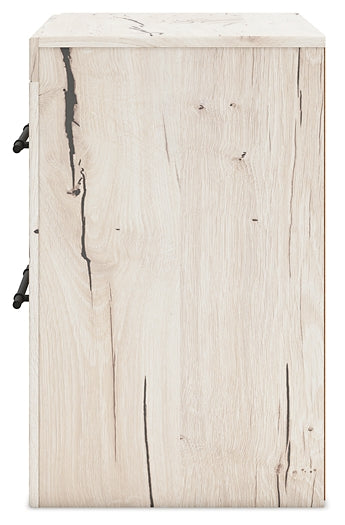 Lawroy Queen Panel Bed with Mirrored Dresser, Chest and Nightstand