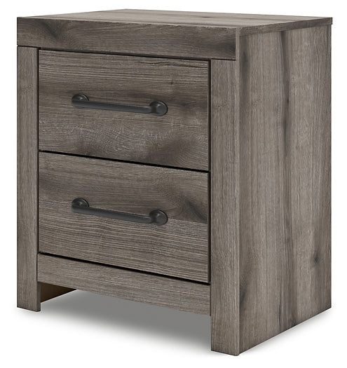 Graystorm Twin Panel Bed with Mirrored Dresser, Chest and Nightstand