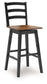 Wildenauer Tall Swivel Barstool (2/CN)
