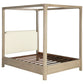 Solano 85-inch Eastern King Canopy Bed Weathered Mango