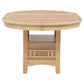Lavon 5-piece Oval Extension Leaf Dining Set Light Oak
